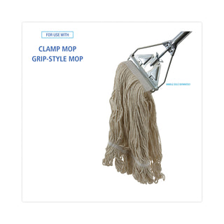Boardwalk® Mop Head, Pro Loop Web/Tailband, Premium Saddleback Head, Ctn, 24-oz., WH, 12/CT (UNS524C)