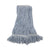 Boardwalk® Mop Head, Floor Finish, Narrow, Rayon/Polyester, Medium, White/Blue, 12/Carton (BWK542)