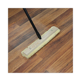 Boardwalk® Fiberglass Broom Handle, Nylon Plastic Threaded End, 1" dia x 60", Black (BWK636)