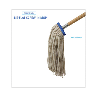 Boardwalk® Cut-End Lie-Flat Wet Mop Head, Cotton, 16oz, White, 12/Carton (UNS716C)