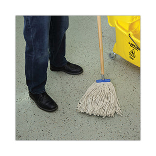 Boardwalk® Cut-End Lie-Flat Wet Mop Head, Cotton, 16oz, White, 12/Carton (UNS716C)