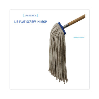 Boardwalk® Cut-End Lie-Flat Wet Mop Head, Cotton, 24oz, White (UNS724C)