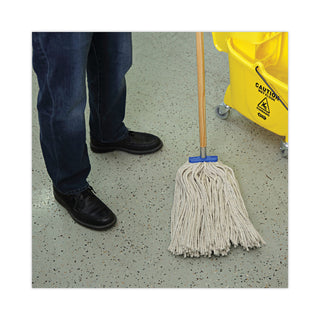 Boardwalk® Cut-End Lie-Flat Wet Mop Head, Cotton, 24oz, White (UNS724C)