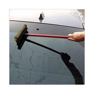 Boardwalk® General-Duty Squeegee, 8" Wide Blade, Black/Red, 21" Handle (BWK824)