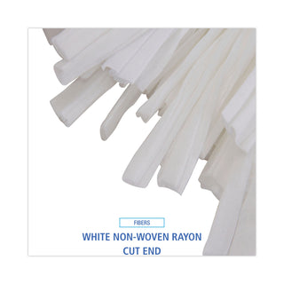 Boardwalk® Nonwoven Cut End Edge Mop, Rayon/Polyester, #20, White, 12/Carton (UNSBW2020)
