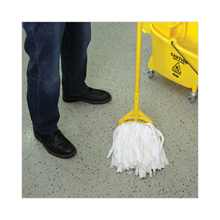Boardwalk® Nonwoven Cut End Edge Mop, Rayon/Polyester, #20, White, 12/Carton (UNSBW2020)