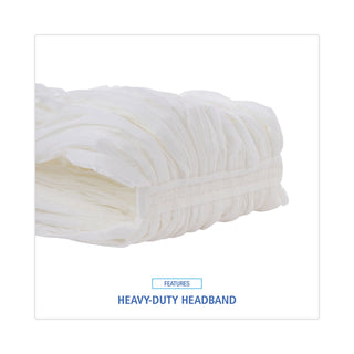 Boardwalk® Nonwoven Cut End Edge Mop, Rayon/Polyester, #20, White, 12/Carton (UNSBW2020)