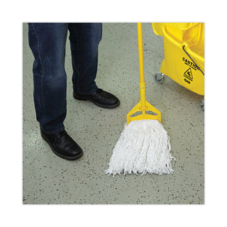 Boardwalk® Banded Rayon Cut-End Mop Heads, #24, White, 1.25" Headband, 12/Carton (RM03024SBW)