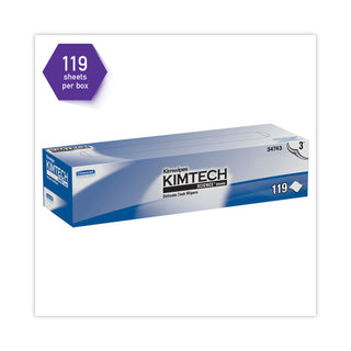 Kimtech™ Kimwipes Delicate Task Wipers, 3-Ply, 11.8 x 11.8, Unscented, White, 100/Box, 15 Boxes/Carton (34743KIM)