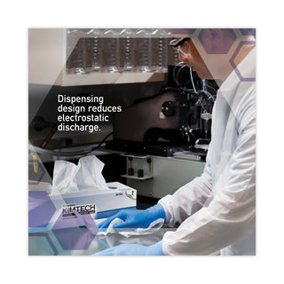 Kimtech™ Kimwipes Delicate Task Wipers, 3-Ply, 11.8 x 11.8, Unscented, White, 100/Box, 15 Boxes/Carton (34743KIM)