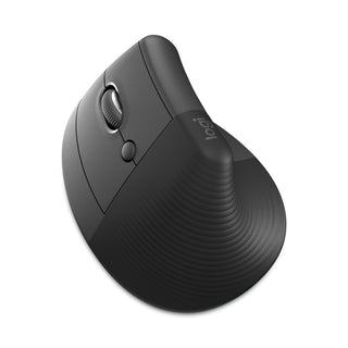 Logitech® Lift Vertical Ergonomic Mouse, 2.4 GHz Frequency/32 ft Wireless Range, Left Hand Use, Graphite (LOG910006467)