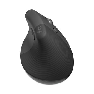 Logitech® Lift Vertical Ergonomic Mouse, 2.4 GHz Frequency/32 ft Wireless Range, Right Hand Use, Graphite (LOG910006466)