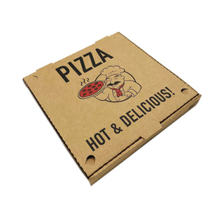 BluTable Pizza Boxes, 10 x 10 x 1.75, Kraft, 50/Pack (RMA661631253304)