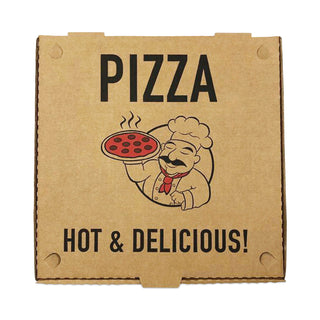 BluTable Pizza Boxes, 12 x 12 x 1.75, Kraft, 50/Pack (RMA661631253311)