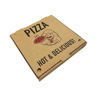 BluTable Pizza Boxes, 12 x 12 x 1.75, Kraft, 50/Pack (RMA661631253311)