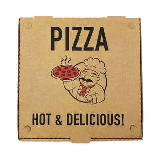 BluTable Pizza Boxes, 14 x 14 x 1.75, Kraft, 50/Pack (RMA661631253328)