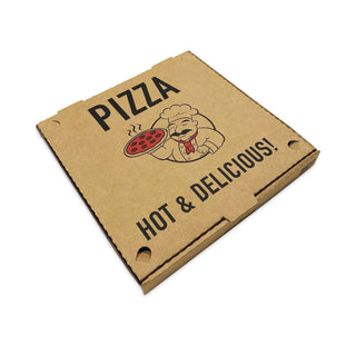 BluTable Pizza Boxes, 14 x 14 x 1.75, Kraft, 50/Pack (RMA661631253328)