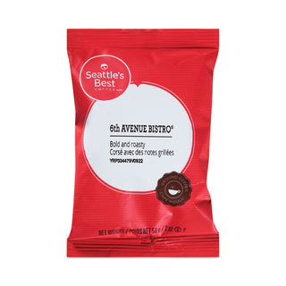 Seattle's Best™ Premeasured Coffee Packs, 6th Avenue Bistro, 2.1 oz Packet, 72/Carton (SEA11008560CT)