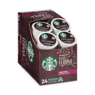 Starbucks® Caffe Verona Coffee K-Cups Pack, 24/Box, 4 Boxes/Carton (SBK011111160CT)