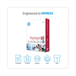 HP Premium Choice LaserJet Paper, 100 Brightness, 32lb, 8.5 x 11, White, 500 Sheets (HEW113100)