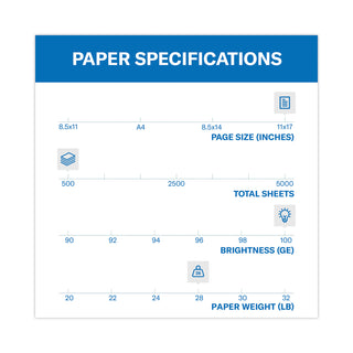 Hammermill® Premium Color Copy Print Paper, 100 Bright, 28lb, 11 x 17, Photo White, 500/Ream (HAM102541)