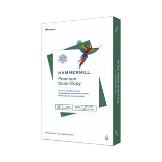 Hammermill® Premium Color Copy Print Paper, 100 Bright, 28lb, 11 x 17, Photo White, 500/Ream (HAM102541)