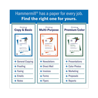 Hammermill® Premium Color Copy Print Paper, 100 Bright, 28lb, 11 x 17, Photo White, 500/Ream (HAM102541)