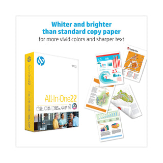 HP All-In-One22 Paper, 97 Bright, 22lb, Letter, White, 500 Sheets/Ream (HEW207000)