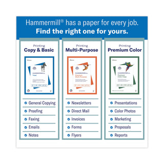 Hammermill® Tidal Print Paper, 92 Bright, 20lb, 8.5 x 11, White, 500 Sheets/Ream, 8 Reams/Carton (HAM162400)