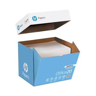 HP Office20 Paper, 92 Bright, 20lb, 8-1/2 x 11, White, 500/RM, 5/CT (HEW112103)