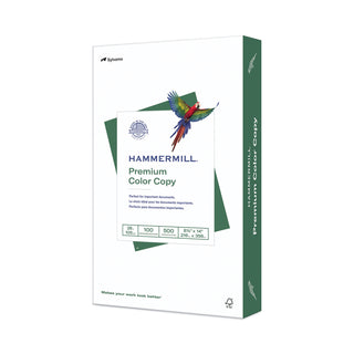 Hammermill® Premium Color Copy Print Paper, 100 Bright, 28lb, 8.5 x 14, Photo White, 500/Ream (HAM102475)