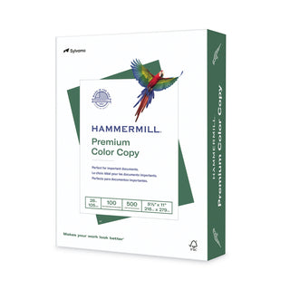 Hammermill® Color Copy Paper, 28 lb., 8 1/2&quot; x 11&quot;, 100 Brightness, WE (HAM102467RM)