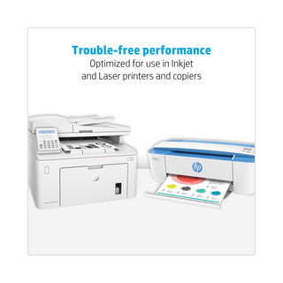 HP Office20 Paper, 92 Bright, 20lb, 8-1/2 x 14, White, 500 Sheets/Ream (HEW001422)