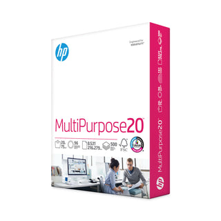 HP MultiPurpose20 Paper, 96 Bright, 20lb, 8-1/2 x 11, White, 500 Sheets/Ream (HEW112000)