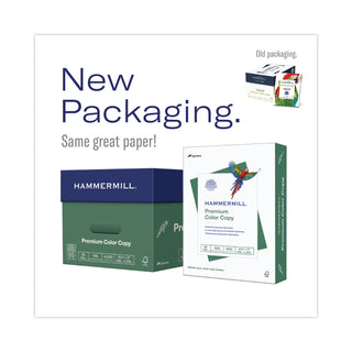 Hammermill® Premium Color Copy Print Paper, 100 Bright, 28lb, 8.5 x 11, Photo White, 500 Sheets/Ream, 5 Reams/Carton (HAM102450)