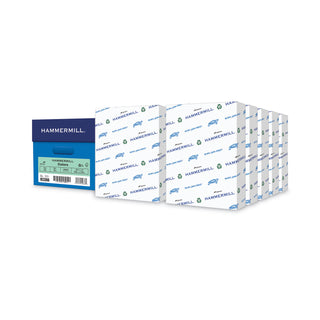 Hammermill® Colors Print Paper, 20lb, 8.5 x 11, Green, 500 Sheets/Ream, 10 Reams/Carton (HAM103366CT)