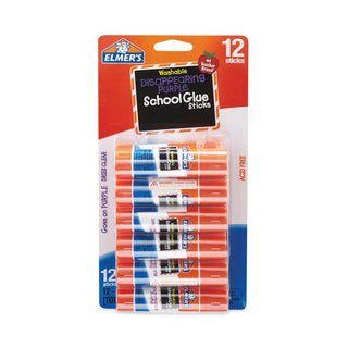 Elmer's® Disappearing Purple School Glue Stick, 0.21 oz, Dries Clear, 12/Pack (EPIE1559)