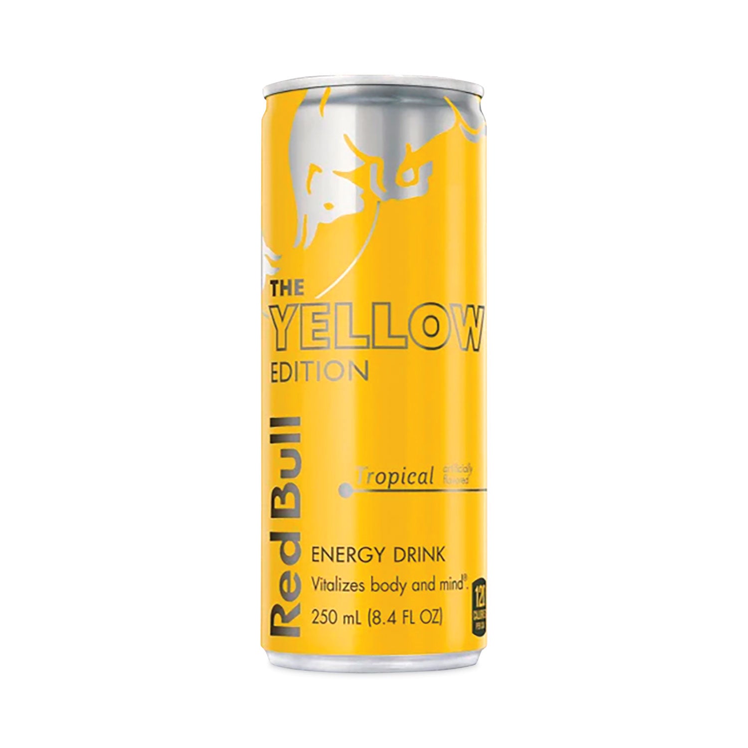 The Yellow Edition Tropical Energy Drink, Tropical Punch, 8.4 oz Can, 24/Carton The Yellow Edition Tropical Energy Drink, Tropical Punch, 8.4 oz Can, 24/Carton