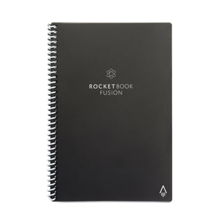 Rocketbook Fusion Smart Notebook, Seven Assorted Page Formats, Black Cover, 8.8 x 6, 21 Sheets (RKBEVRFERCAFR)