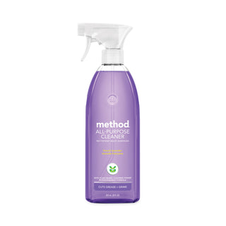 Method® All Surface Cleaner, French Lavender, 28 oz Bottle, 8/Carton (MTH00005CT)