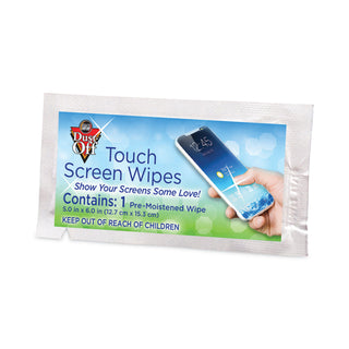 Dust-Off® Touch Screen Wipes, 5 x 6, 200 Individual Foil Packets (FALDMHJ)