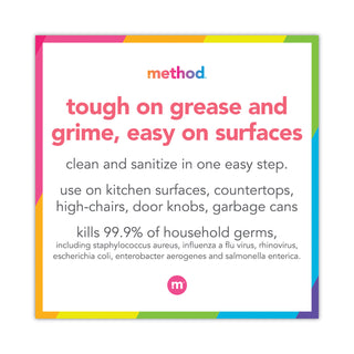 Method® Antibac All-Purpose Cleaner, Wildflower, 28 oz Spray Bottle (MTH01454EA)