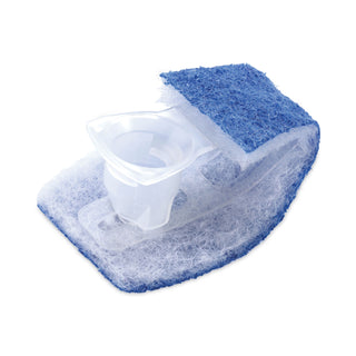 Scotch-Brite® Toilet Scrubber Starter Kit, 1 Handle and 5 Scrubbers, White/Blue (MMM558SK4NP)