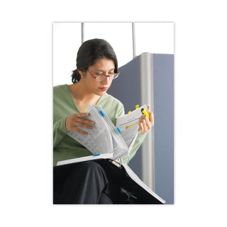 Post-it® Page Flag Value Pack, Assorted, 96 1/2" Arrow, 100 1" Flags, 12 2" Filing Tabs (MMM680BBBGA4VA)