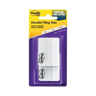 Post-it® Tabs, Lined, 1/5-Cut Tabs, White, 2" Wide, 50/Pack (MMM686F50WH)