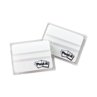 Post-it® Tabs, Lined, 1/5-Cut Tabs, White, 2" Wide, 50/Pack (MMM686F50WH)