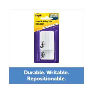 Post-it® Tabs, Lined, 1/5-Cut Tabs, White, 2" Wide, 50/Pack (MMM686F50WH)