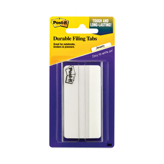 Post-it® Tabs, 1/3-Cut Tabs, White, 3" Wide, 50/Pack (MMM686F50WH3IN)