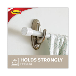 Command™ Decorative Hooks, Traditional, Large, 1 Hook and 2 Strips/Pack (MMM17053BN)