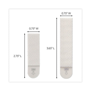 Command™ Picture Hanging Strips, Value Pack, Removable, (8) Large 0.63 x 3.63 Pairs, (4) Medium 0.5 x 2.75 Pairs, White (MMM17209ES)